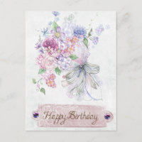 Vintage antike Bouquet zum Geburtstag