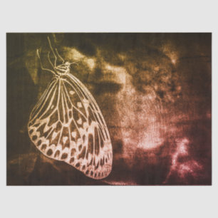 Vintage antike, braune Schmetterlinge Kunst Seidenpapier