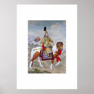 Vintage antike chinesische Kunst Poster