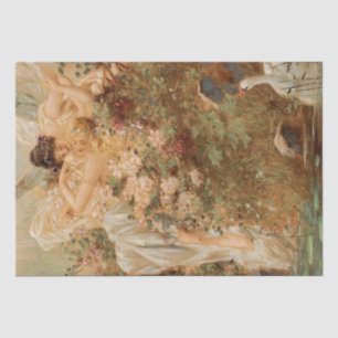 Vintage antike Fairy Fairies Fee Dekoupage Seidenpapier