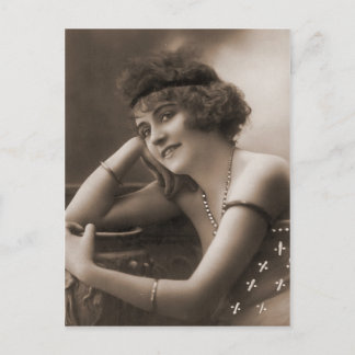 Vintage Antike Fotografien Porträts von Flappern Postkarte
