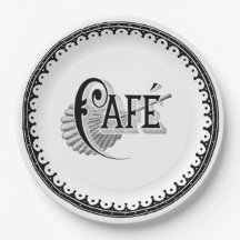 Vintage-antike französische Cafét Typografie