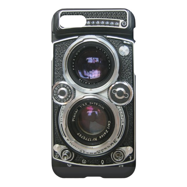 Vintage antike Kamera iPhone 7 glatte Hülle (Rückseite)