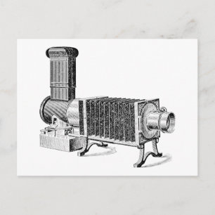 Vintage antike Kamera Postkarte