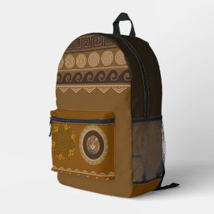 Vintage, antike Katze, altes Motiv Kunst bedruckt  Bedruckter Rucksack