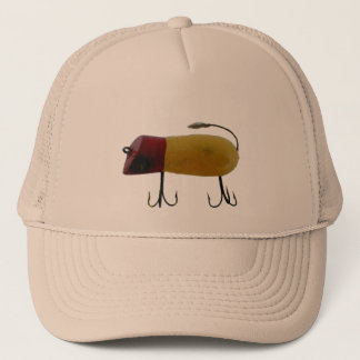 Vintage antike Köder-Köder-Fischen-Kappe Truckerkappe
