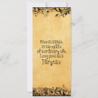 Vintage Antike mit Liebe Zitat Hochzeit