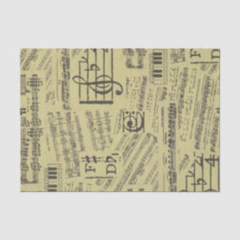 Vintage antike Musiknote Mustermusiker Seidenpapier