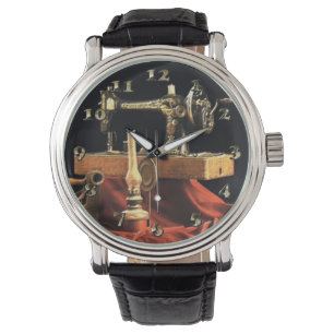 Vintage antike Nähmaschine Armbanduhr