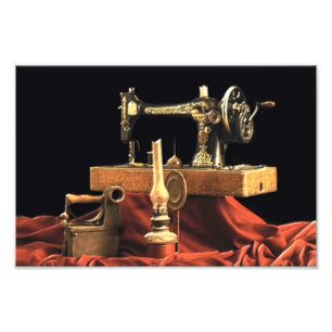 Vintage antike Nähmaschine Fotodruck