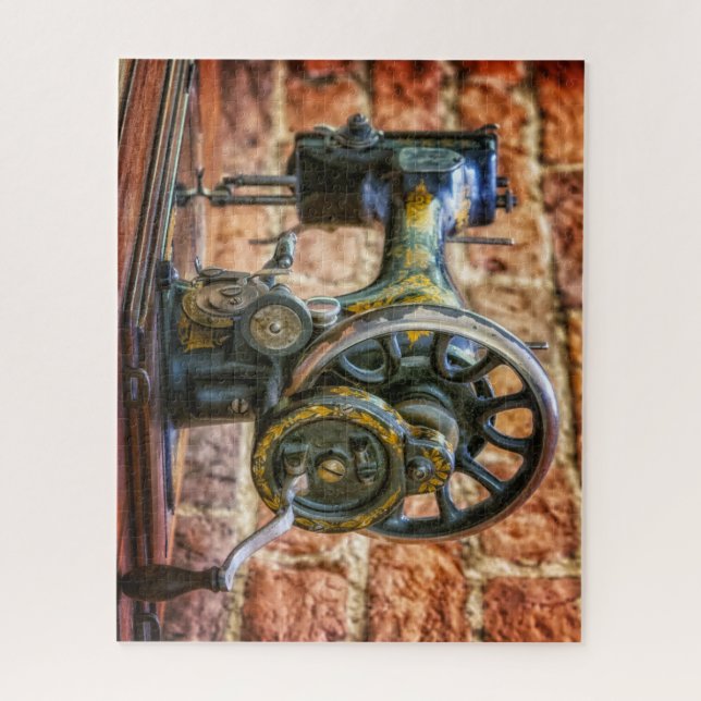 Vintage antike Nähmaschine Puzzle (Vertikal)