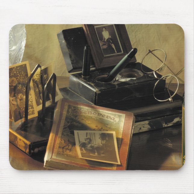 Vintage antike Nostalgische Gegenstände aus der Ve Mousepad (Vorne)