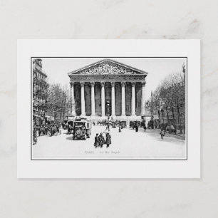 Vintage antike Pariser Rue Royale Postkarte