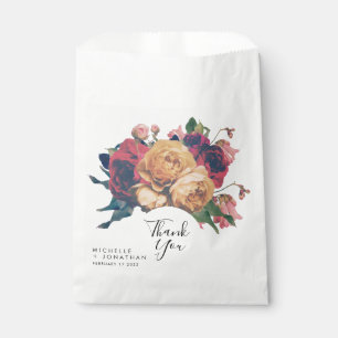 Vintage antike Rose Hochzeit Leckerei Danke Geschenktütchen
