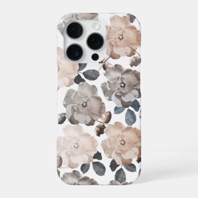 Vintage antike Rose iPhone 16 Handy Hülle (Rückseite)