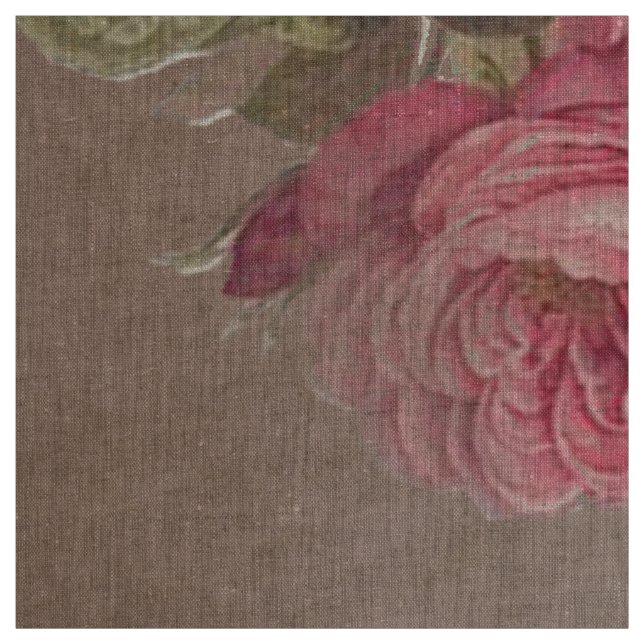 Vintage antike Rosen des Gewebe-Shabby Chic Stoff (Muster)