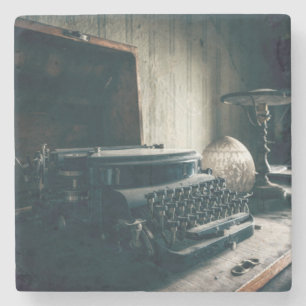 Vintage antike Schreibmaschine Steinuntersetzer