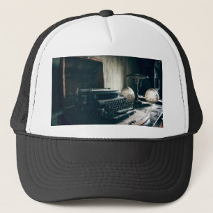 Vintage antike Schreibmaschine Truckerkappe