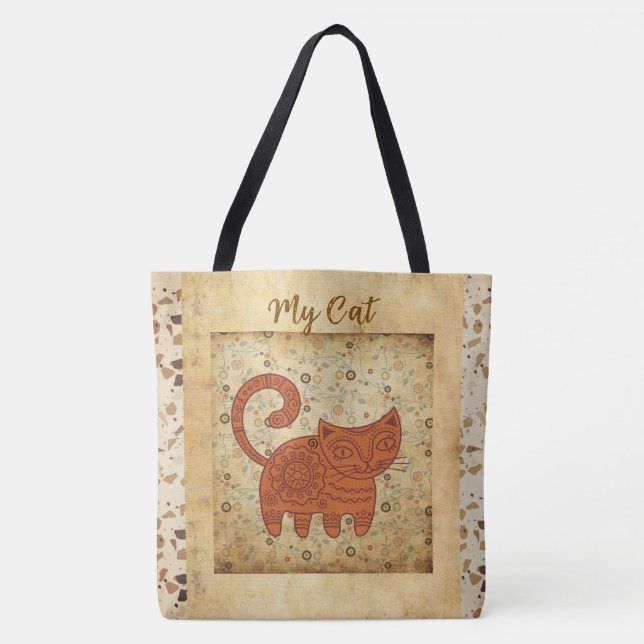 Vintage, antike Tasche meiner Katze (Vorderseite)