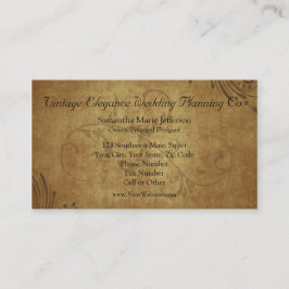 Vintage antike Teastain Strudel-Geschäfts-Karten Visitenkarte