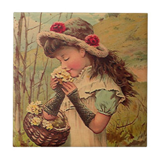 Vintage antike viktorianische fliese