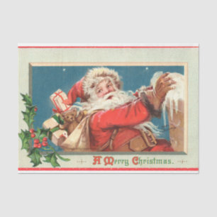 Vintage antike Weihnachtsfeier Seidenpapier