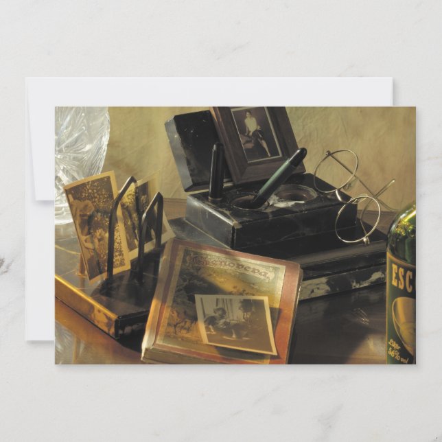 Vintage Antiquitäten und nostalgische Mementos Einladung (Vorderseite)
