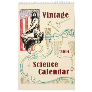 Vintage Antiquitäten Wissenschaftler Amerikanische Kalender