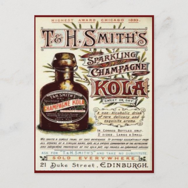 Vintage Anzeige #1 Postkarte (Vorderseite)