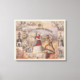 Vintage-Anzeige für Wolcotts sofortigen Schmerzver Leinwanddruck