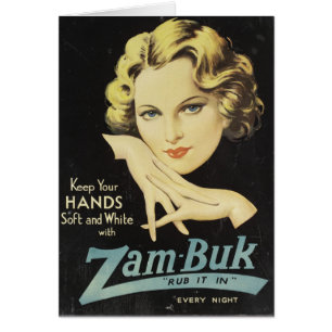 Vintage Anzeige-Handcreme-Frauen-blondes Haar