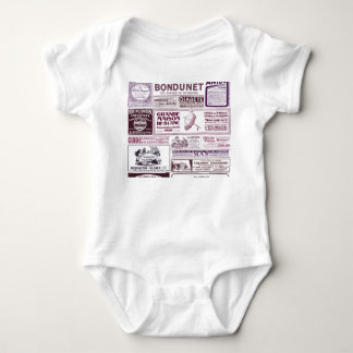 Vintage Anzeigen in der französischen Zeitung 1910 Baby Strampler