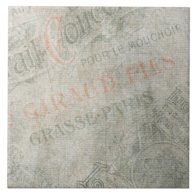 Vintage Anzeigenkollektion für Paris Fliese (Vorderseite)