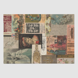 Vintage Anzeigenkollektion ShabbyChic Dekoupage Seidenpapier