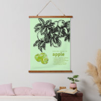 Vintage-Apfel-Ernährung-Bildungsfrucht-Küche