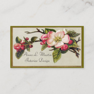 Vintage Apfelblüte, Visitenkarten Visitenkarte