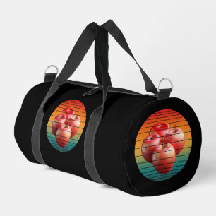 Vintage Apfelfrüchte gesunde Nahrung Duffle Bag