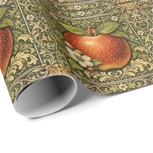 Vintage Apfelmalerei Geschenkpapier
