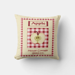 Vintage Apfelsamen Kissen