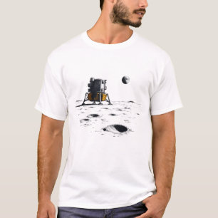 🛰️ Vintage Apollo 11 Mondlandungsszene mit Erde T-Shirt
