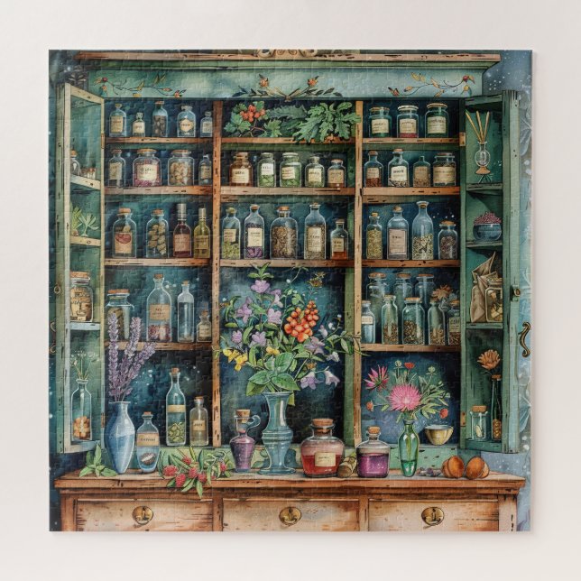 Vintage apothectonische Kupplerfarben Puzzle (Horizontal)