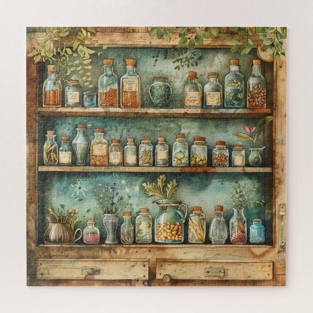 Vintage apothectonische Kupplerfarben Puzzle (Horizontal)