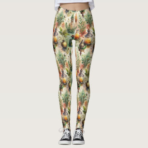 Vintage Apothekarflaschen Muster (1) Leggings