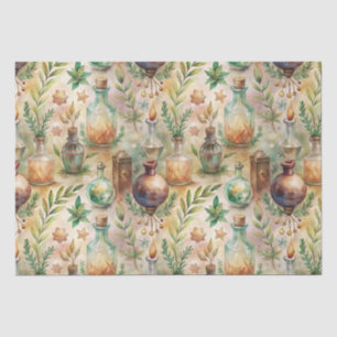 Vintage Apothekarflaschen Muster (2) Seidenpapier