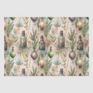 Vintage Apothekarflaschen Muster (4) Seidenpapier