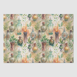 Vintage Apothekarflaschen Muster (8) Seidenpapier