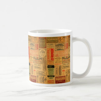 Vintage Apothekenetiketten, Medizin, Steampunk Tasse