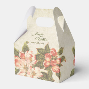Vintage Apple Blossom & Damask Gevor Box Geschenkschachtel