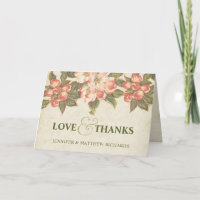 Vintage Apple Blossom Liebe & Danke