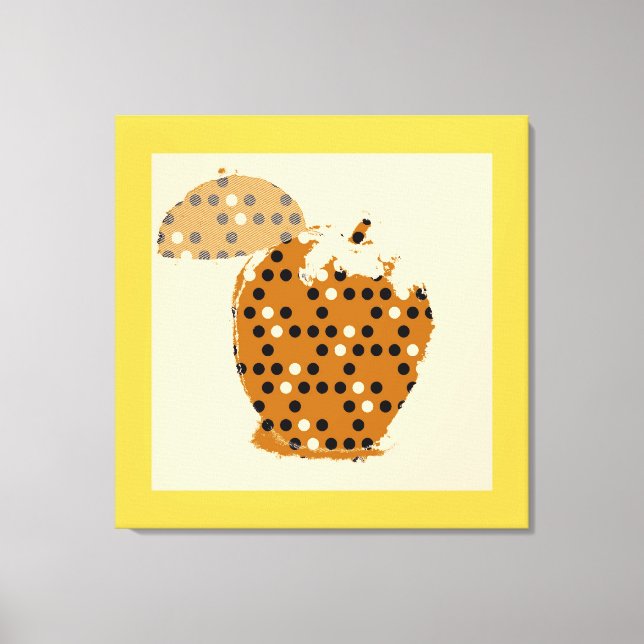 Vintage Apple Fine Art Leinwanddruck (Vorderseite)